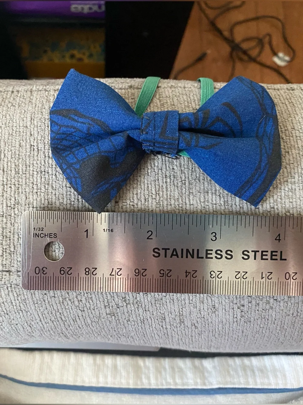 Spiderman Blue and Black Patterned boys  Bow Tie
